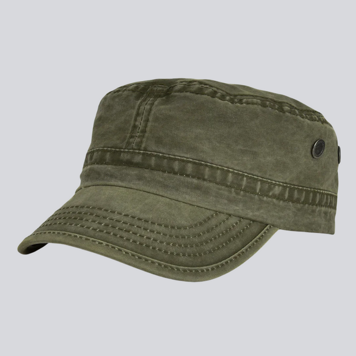 Travis | Robust vintage cap (Army Green)