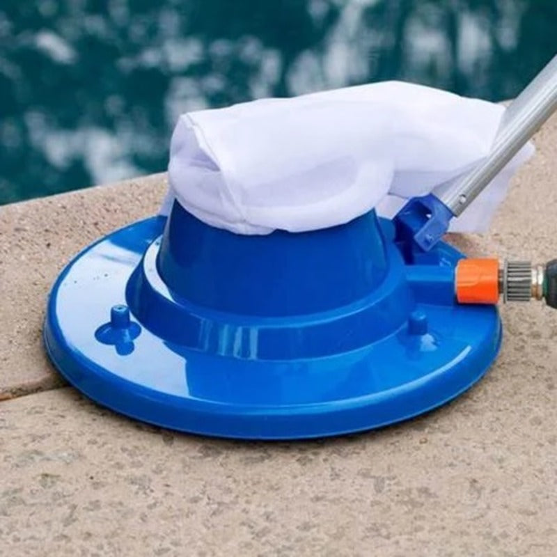 Powerful Suction Pool Leaf Vacuum Cleaner with Quick-Connect Hose Adapter
