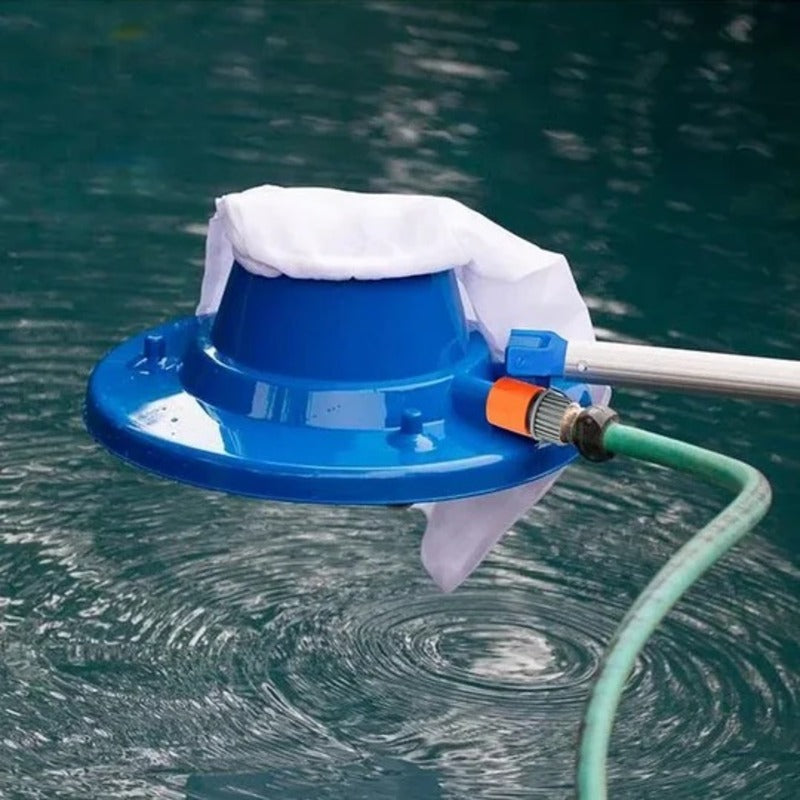 Powerful Suction Pool Leaf Vacuum Cleaner with Quick-Connect Hose Adapter
