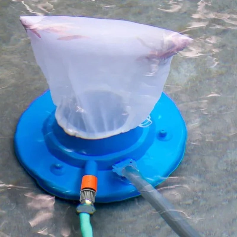 Powerful Suction Pool Leaf Vacuum Cleaner with Quick-Connect Hose Adapter