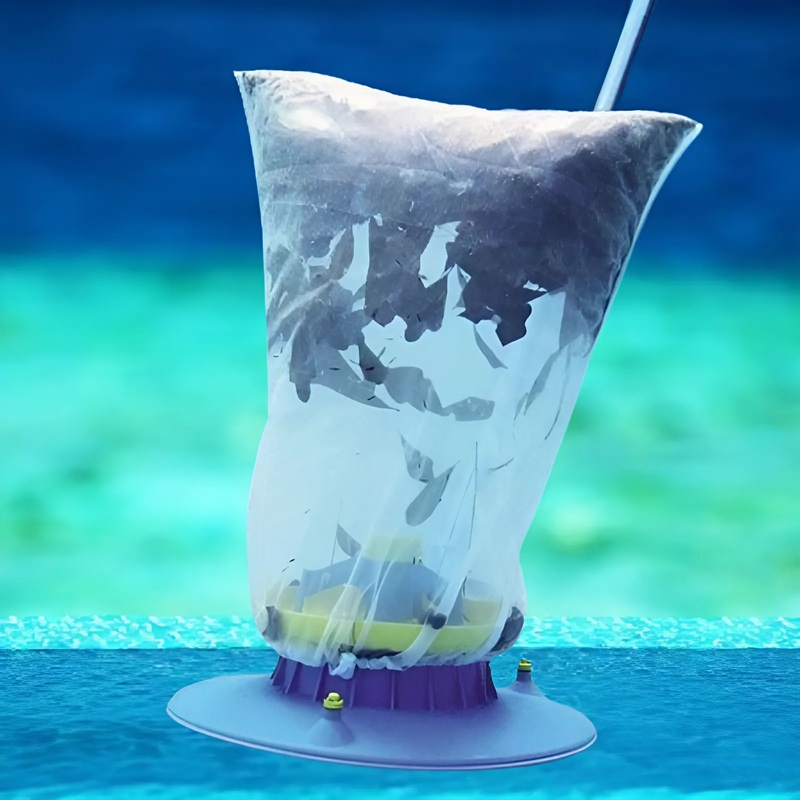 Powerful Suction Pool Leaf Vacuum Cleaner with Quick-Connect Hose Adapter