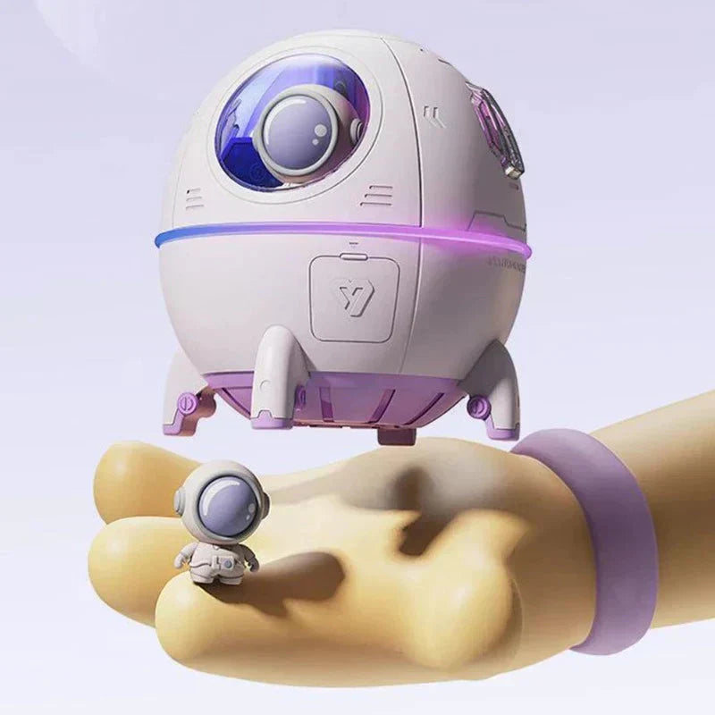 Portable Astronaut Humidifier with Night Light and Aroma Diffuser