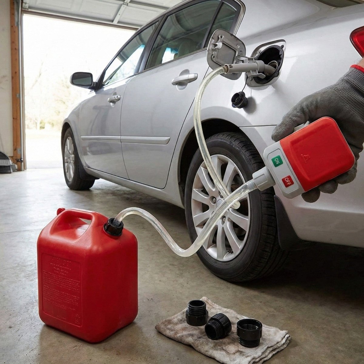 Electric Portable Fuel Transfer Pump with Self-Priming Technology