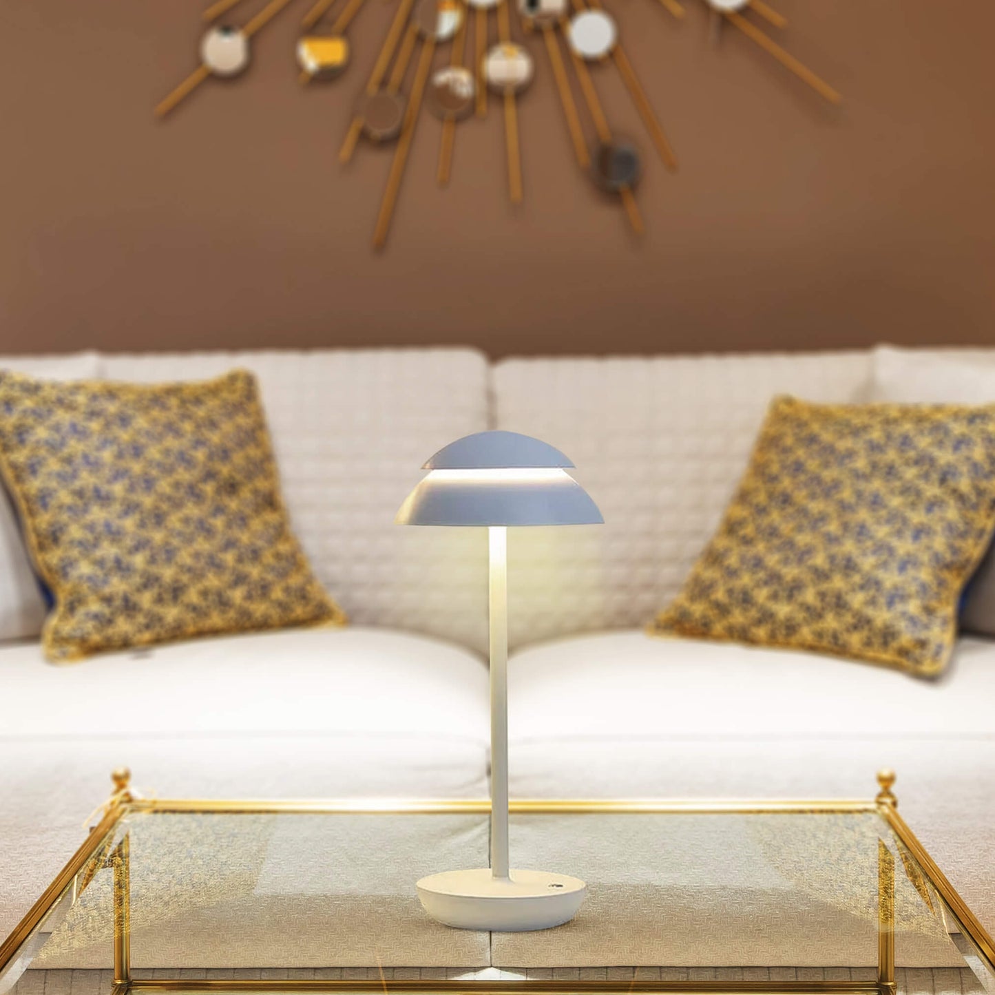 Touch-Controlled Portable LED Table Lamp with Rechargeable Battery