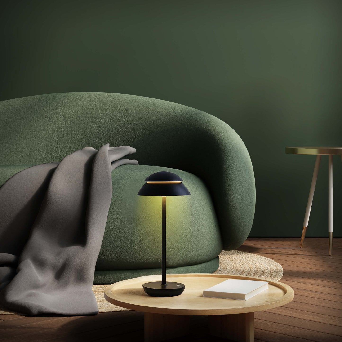 Touch-Controlled Portable LED Table Lamp with Rechargeable Battery