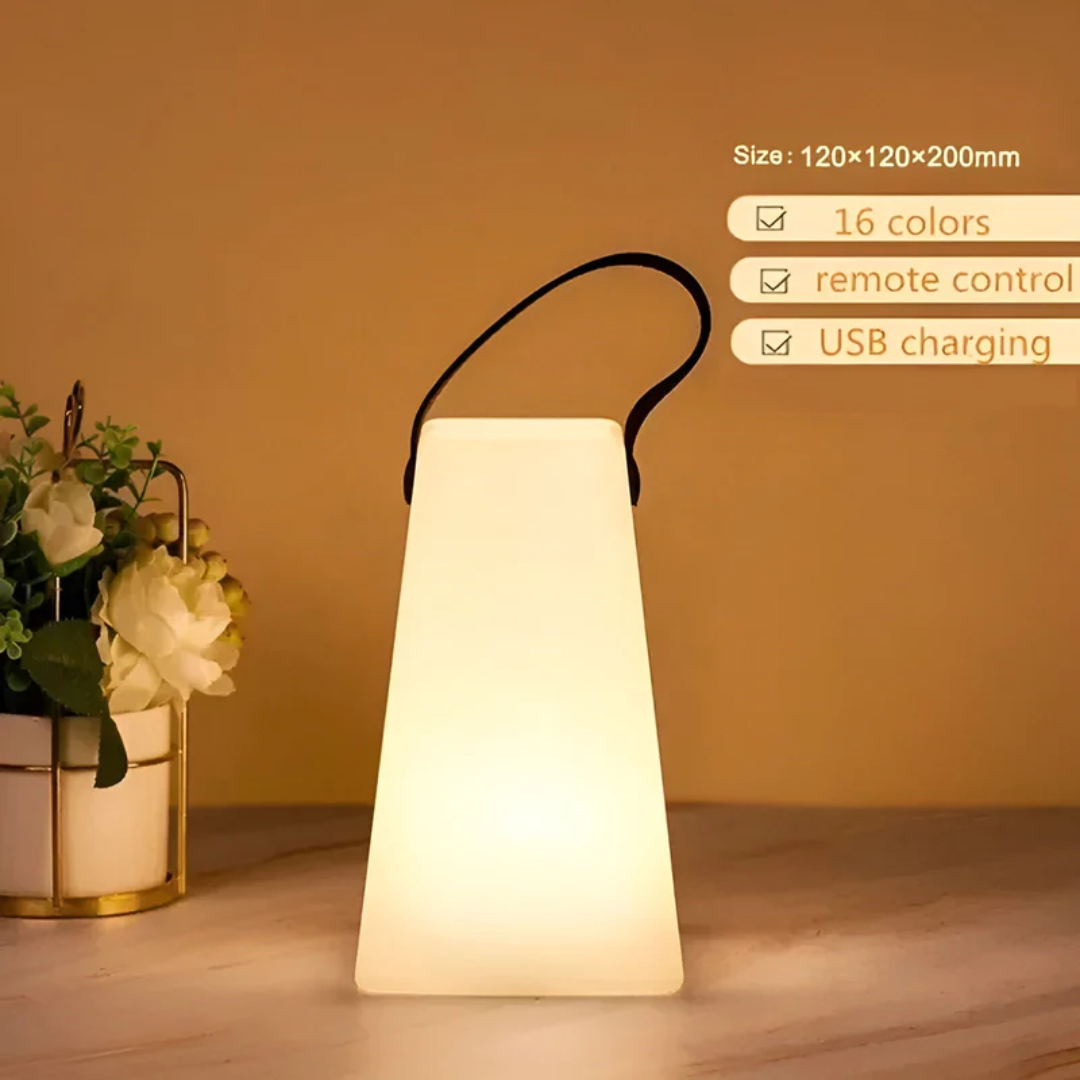 Portable LED Table Lamp with Adjustable Brightness and Color Change