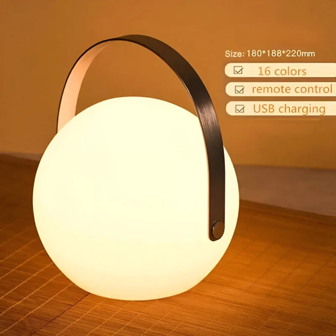 Portable Waterproof Wireless Table Lamp with Rechargeable Battery