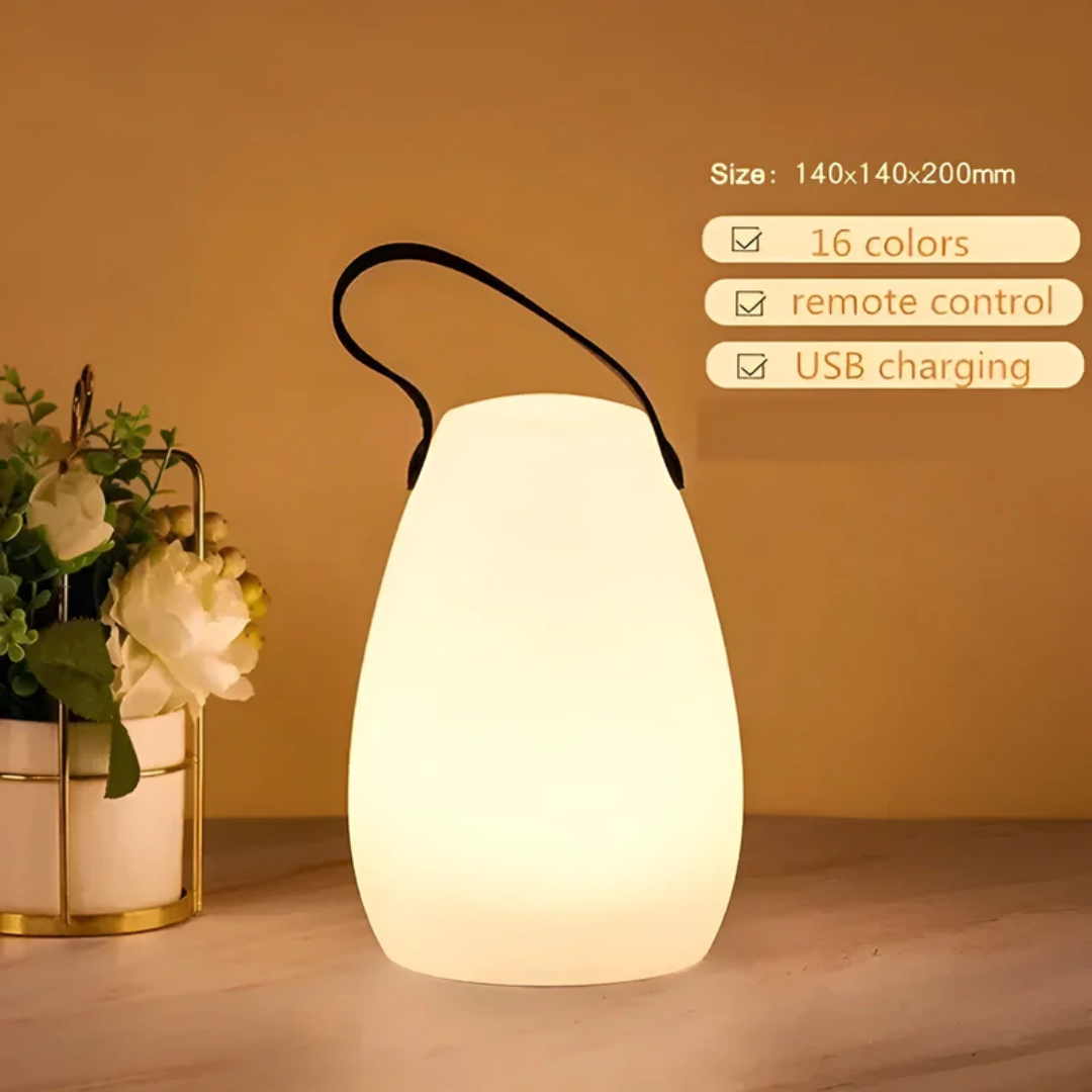 Portable Waterproof Wireless Table Lamp with Rechargeable Battery