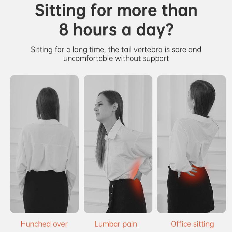 Ergonomic Memory Foam Seat Cushion for Back Pain Relief