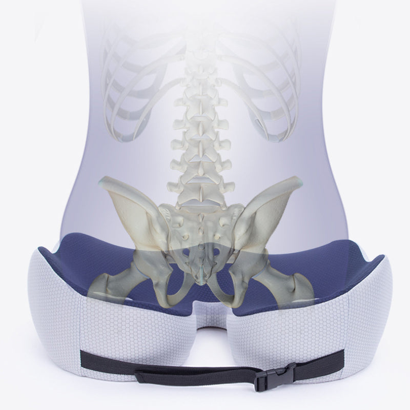 Ergonomic Memory Foam Seat Cushion for Back Pain Relief