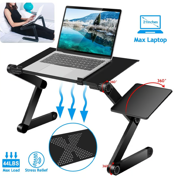 Height Adjustable Laptop Stand for Ergonomic Comfort