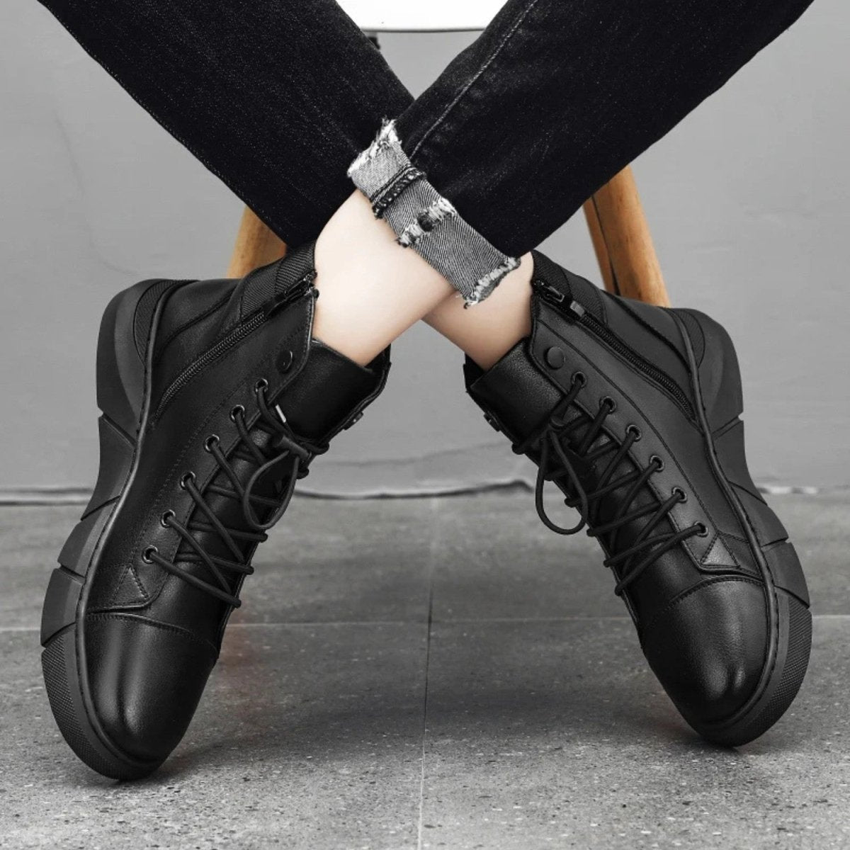 Posture-Correcting High-Top Support Sneakers