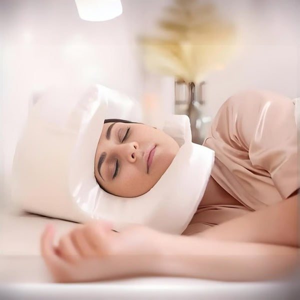 Ergonomic Memory Foam Face Pillow for All Sleeping Positions