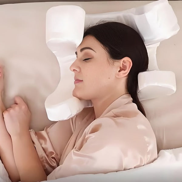 Ergonomic Memory Foam Face Pillow for All Sleeping Positions