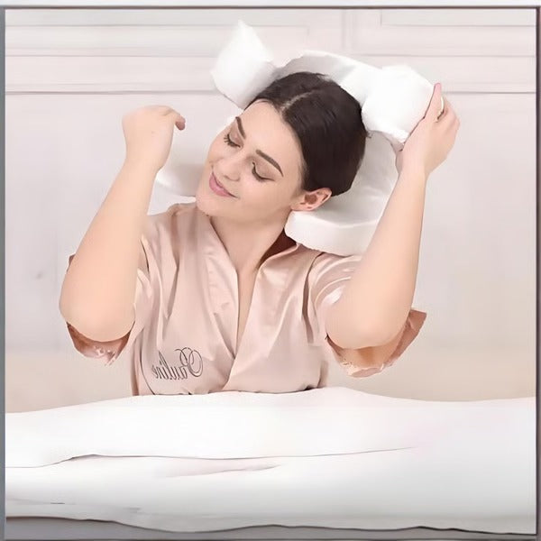Ergonomic Memory Foam Face Pillow for All Sleeping Positions