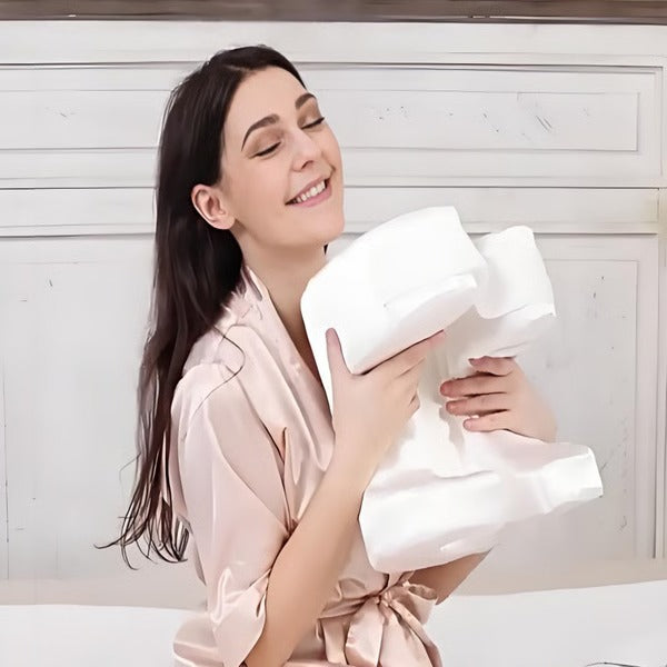 Ergonomic Memory Foam Face Pillow for All Sleeping Positions