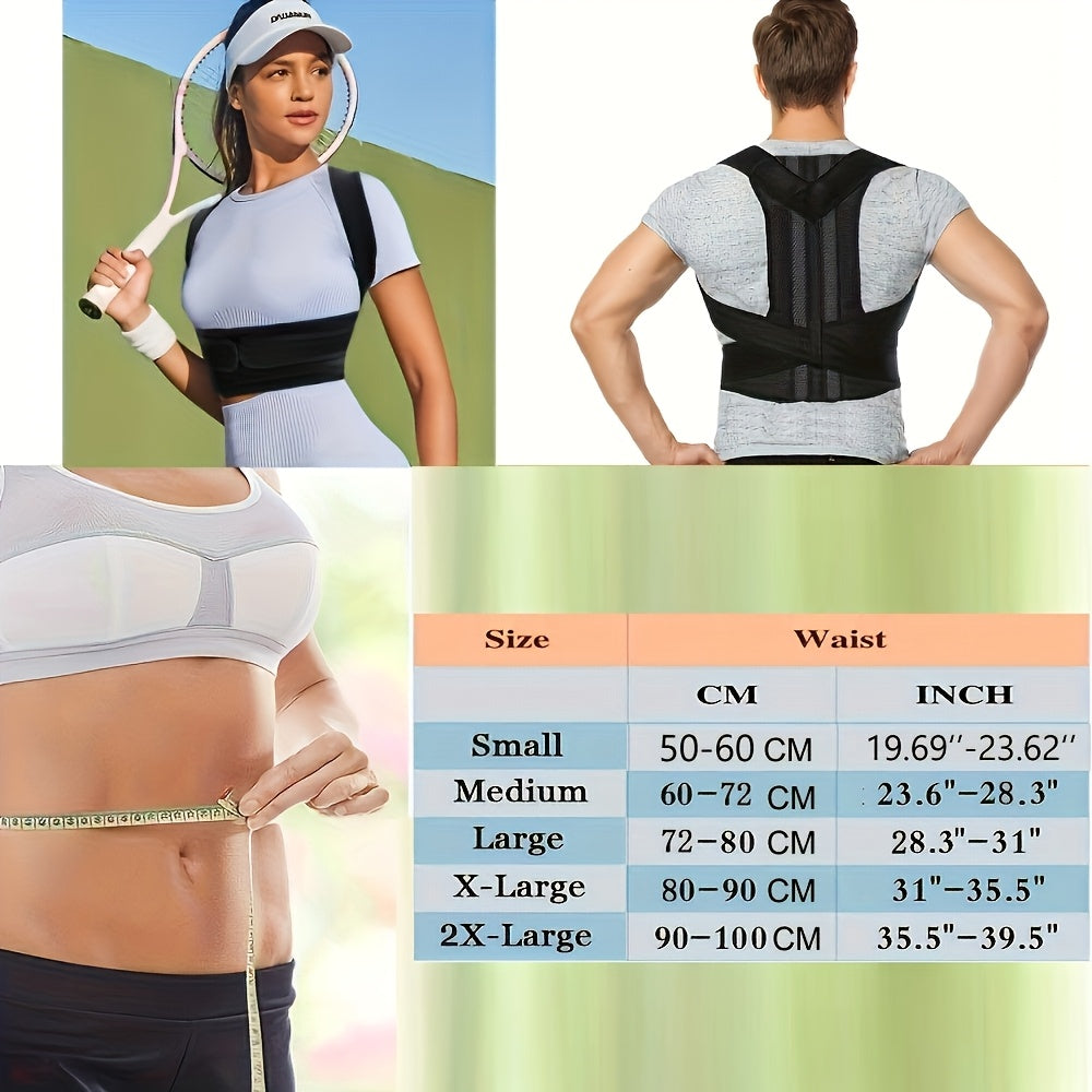 Adjustable Lumbar Support Back Brace for Improved Posture