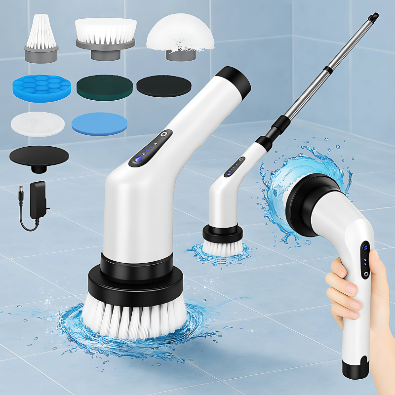 Wireless 360° Electric Cleaning Brush with Telescopic Handle