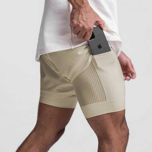 Lightweight Breathable Fitness Shorts with Pockets
