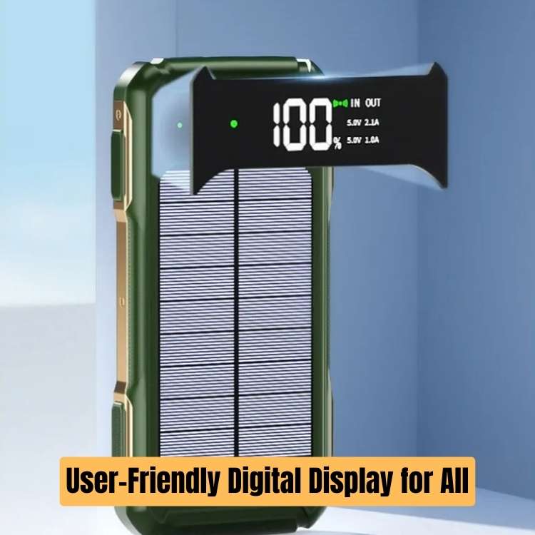 20000mAh Solar Power Bank with USB Charging
