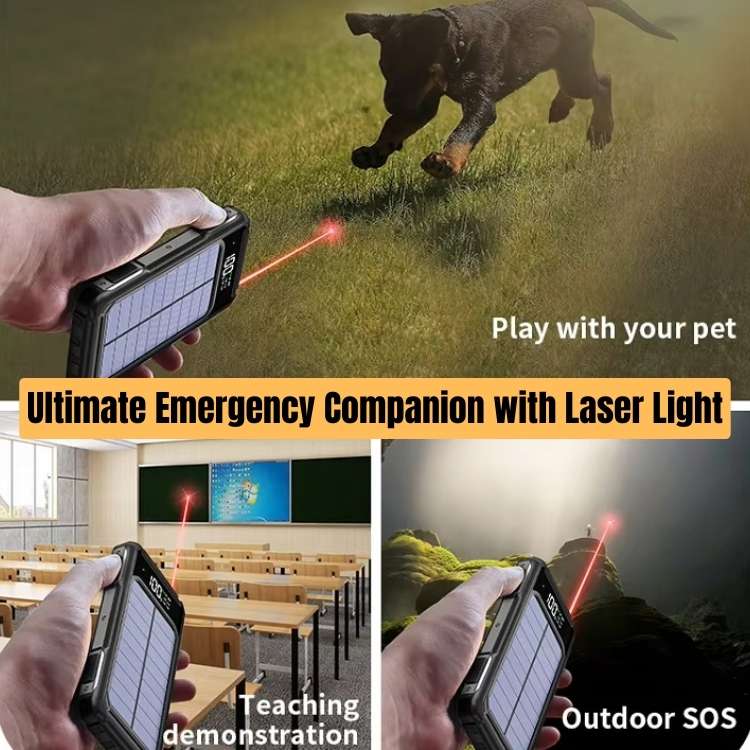 20000mAh Solar Power Bank with USB Charging