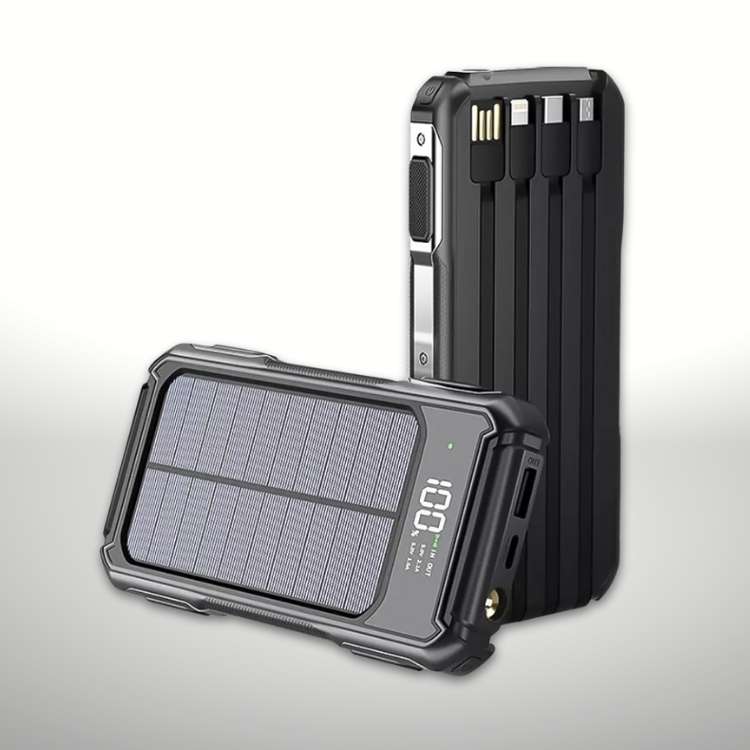 20000mAh Solar Power Bank with USB Charging