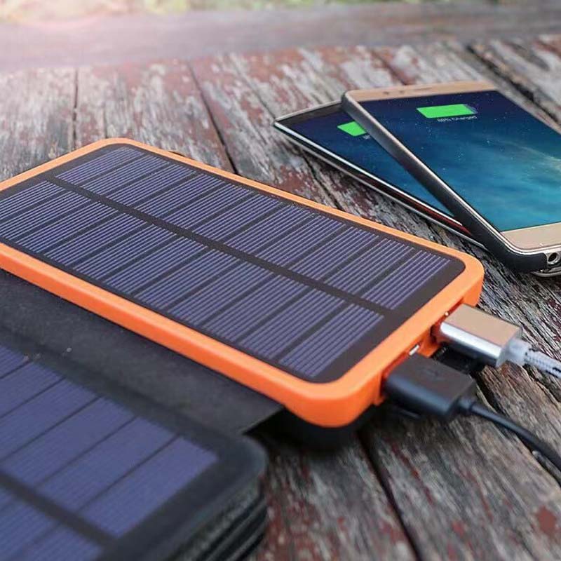 Portable Foldable Waterproof Solar Power Bank with Dual USB Ports