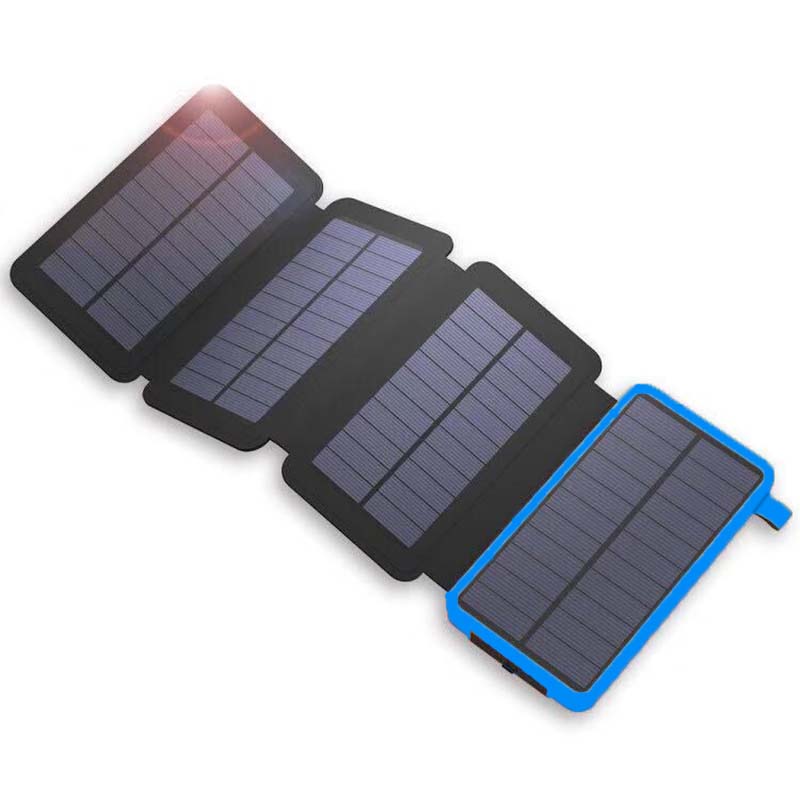 Portable Foldable Waterproof Solar Power Bank with Dual USB Ports