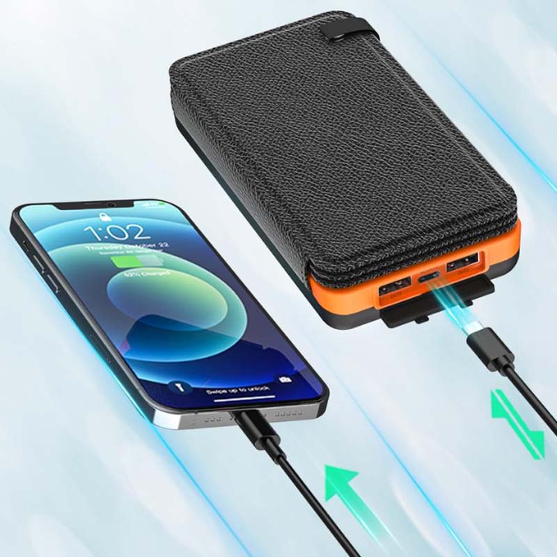 Portable Foldable Waterproof Solar Power Bank with Dual USB Ports