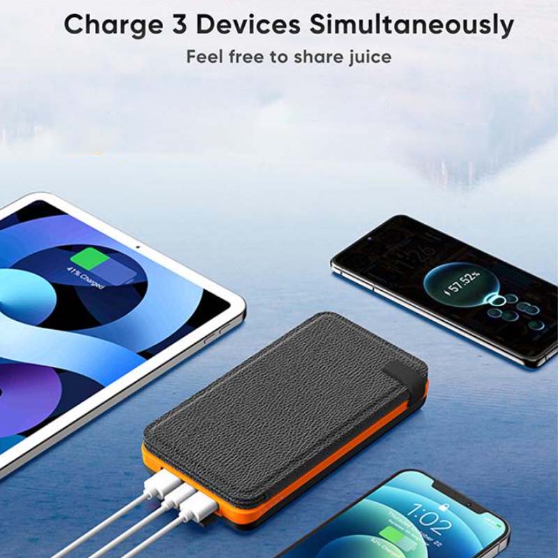 Portable Foldable Waterproof Solar Power Bank with Dual USB Ports