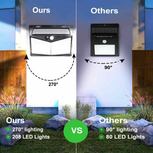 3-in-1 Solar LED Outdoor Light with Motion Sensor, 800 Lumens