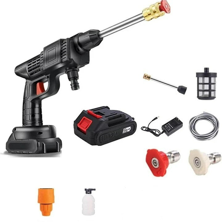 Portable High-Pressure Wireless Cleaner with Versatile Spray Patterns