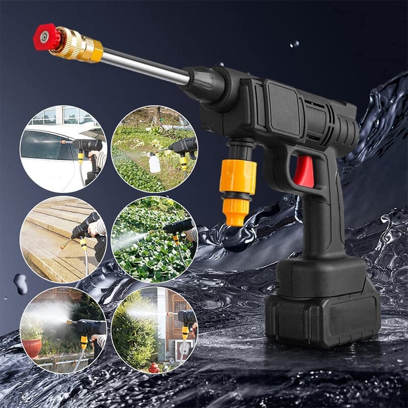 Portable High-Pressure Wireless Cleaner with Versatile Spray Patterns