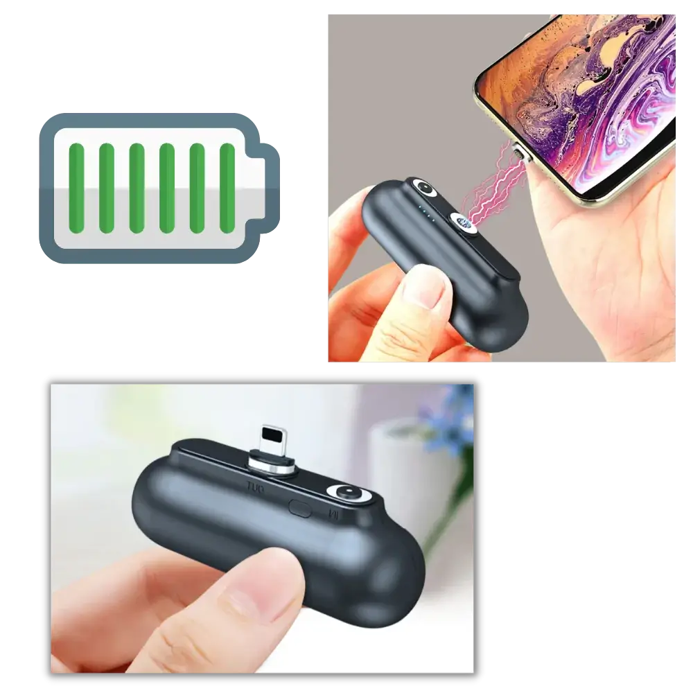 Wireless Power Bank with Magnetic Connectors and Fast Charging