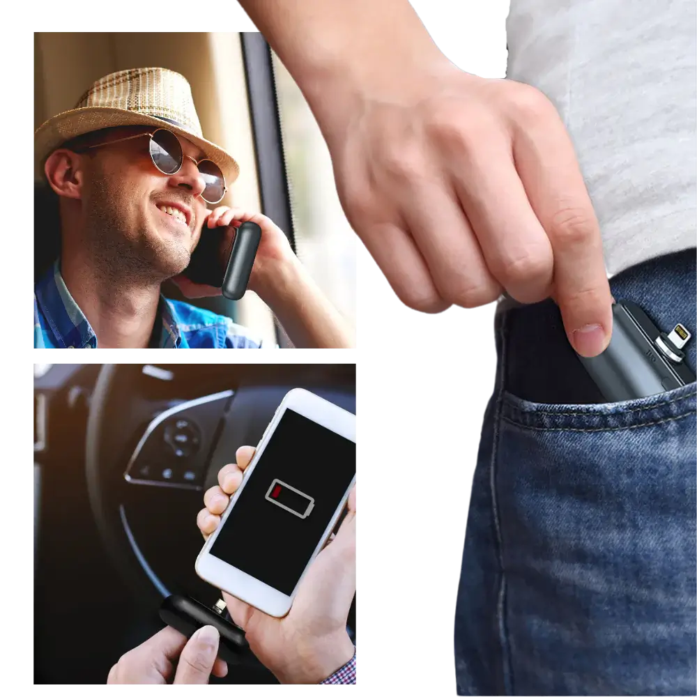 Wireless Power Bank with Magnetic Connectors and Fast Charging
