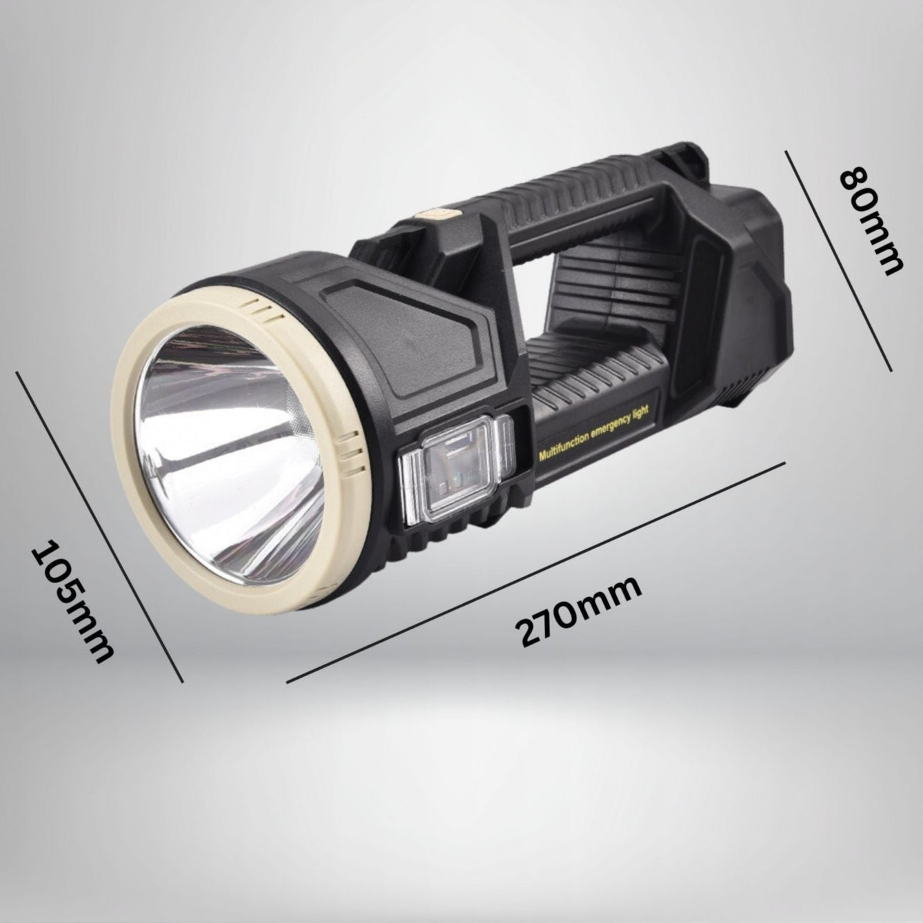 Rechargeable LED Flashlight with 500m Range and Long Battery Life