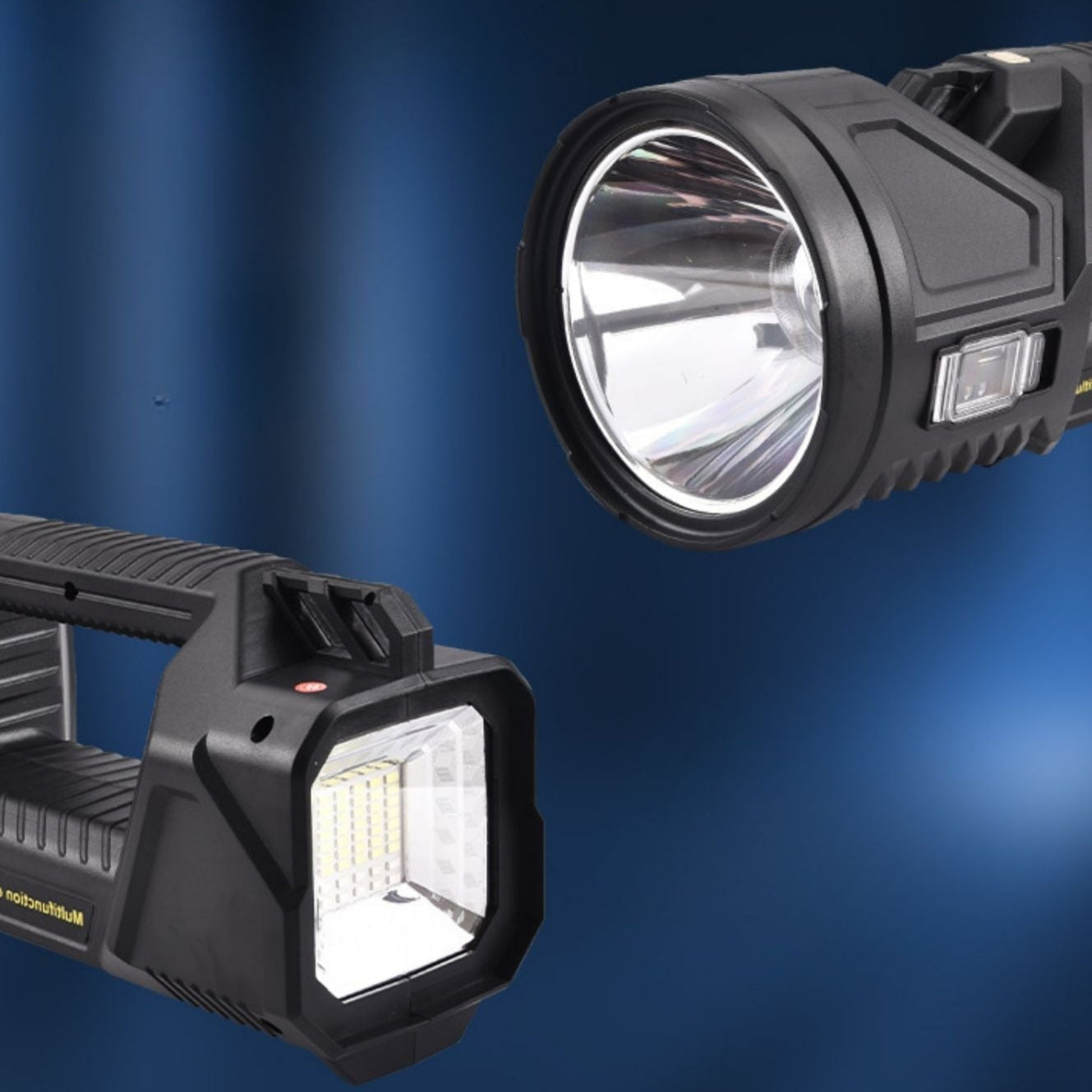 Rechargeable LED Flashlight with 500m Range and Long Battery Life
