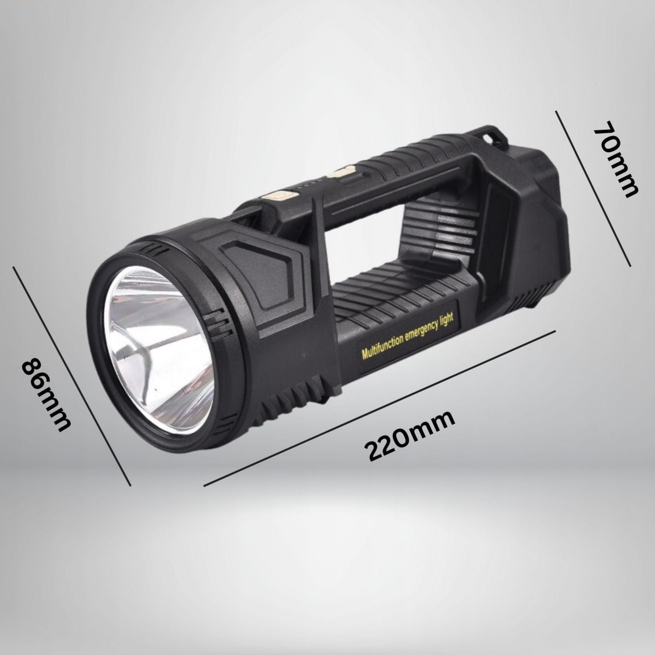 Rechargeable LED Flashlight with 500m Range and Long Battery Life