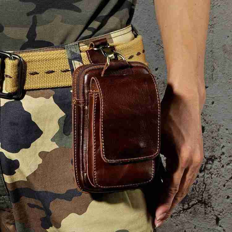 Genuine Leather Vintage Belt Bag for Men