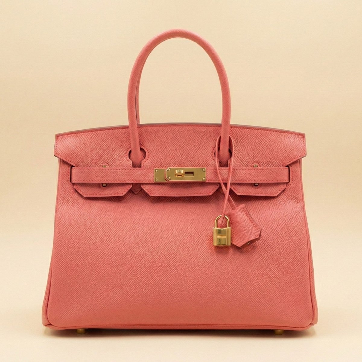 Premium Cowhide Leather Handbag with Zipper Pockets
