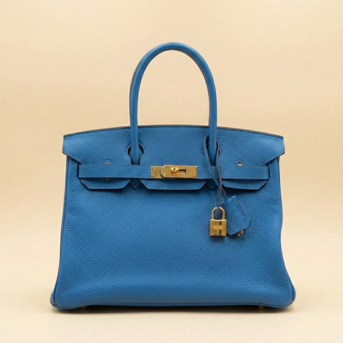 Premium Cowhide Leather Handbag with Zipper Pockets