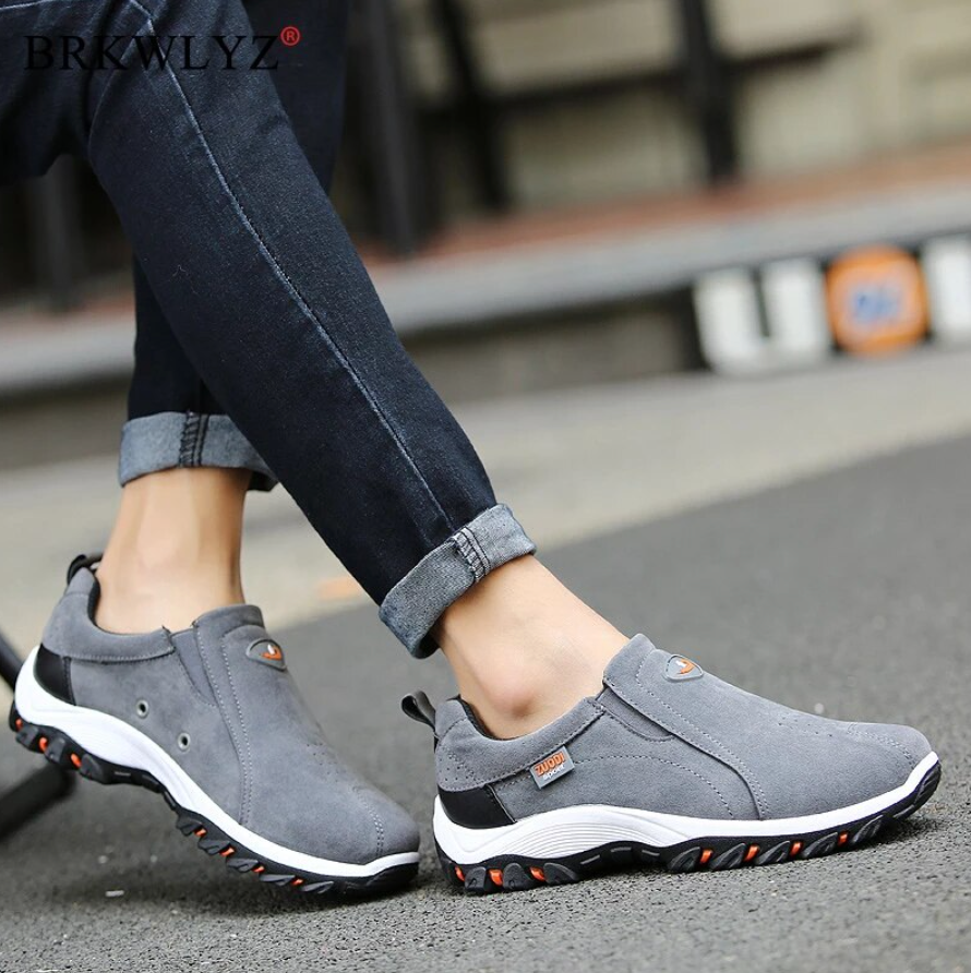 Orthopedic Trekking Shoes for Men with Arch Support and Anti-Slip Sole