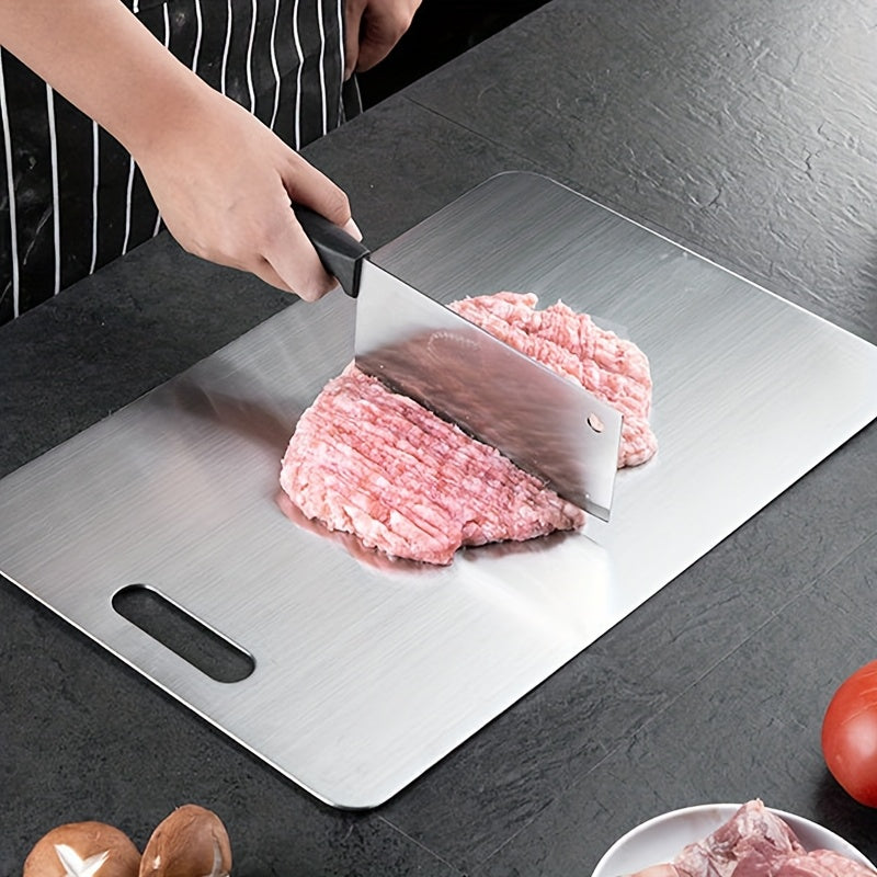 Lightweight Food-Safe Stainless Steel Cutting Board