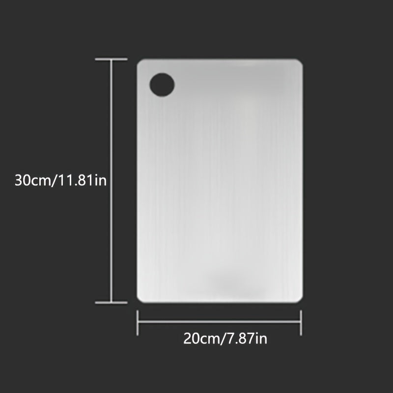 Lightweight Food-Safe Stainless Steel Cutting Board