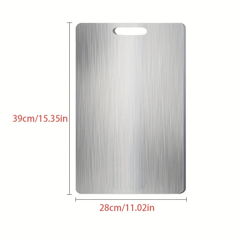 Lightweight Food-Safe Stainless Steel Cutting Board