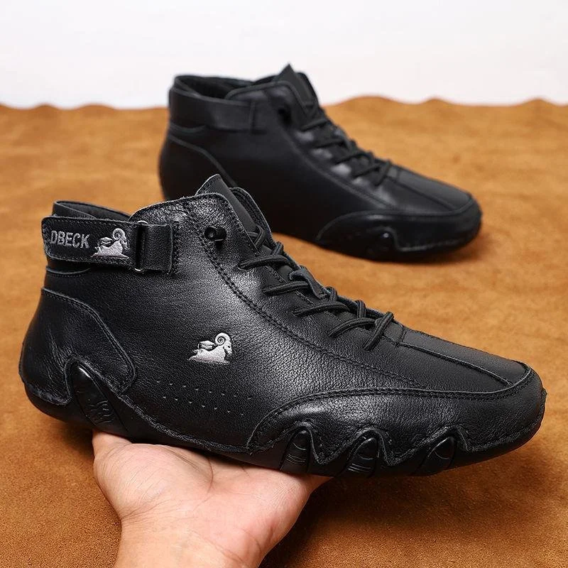 Handcrafted Italian High-Top Leather Sneakers