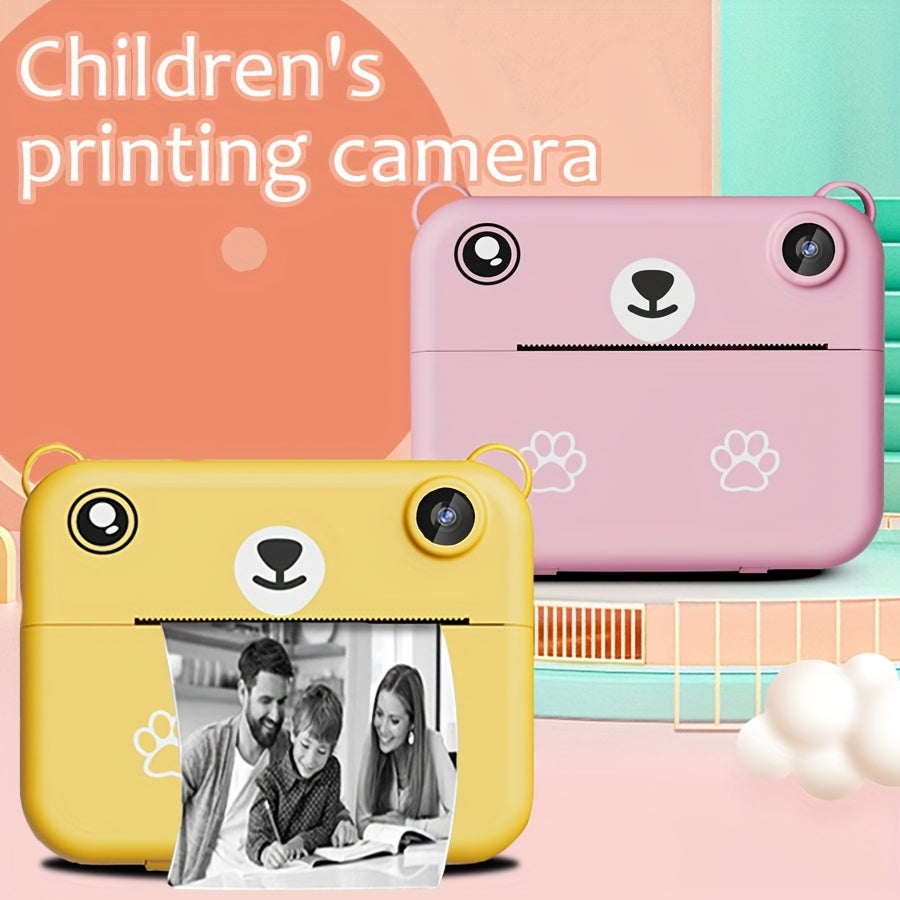 Kids Instant Photo Printing Camera with Timer and USB Charging