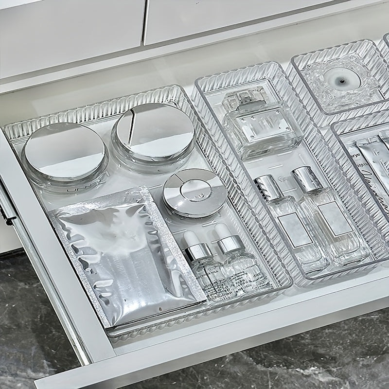 Transparent Acrylic Makeup Organizer with Multiple Drawers