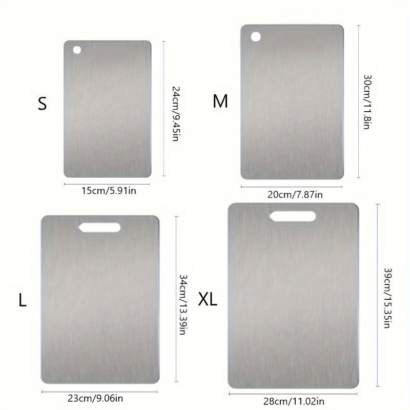 Stainless Steel Cutting Board - Food-Grade 304 Surface