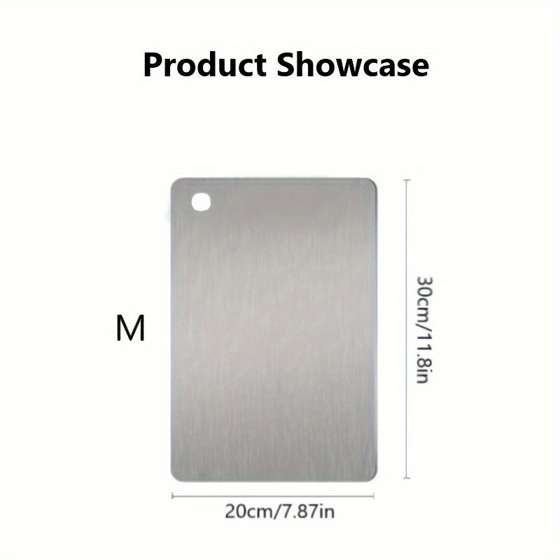 Stainless Steel Cutting Board - Food-Grade 304 Surface